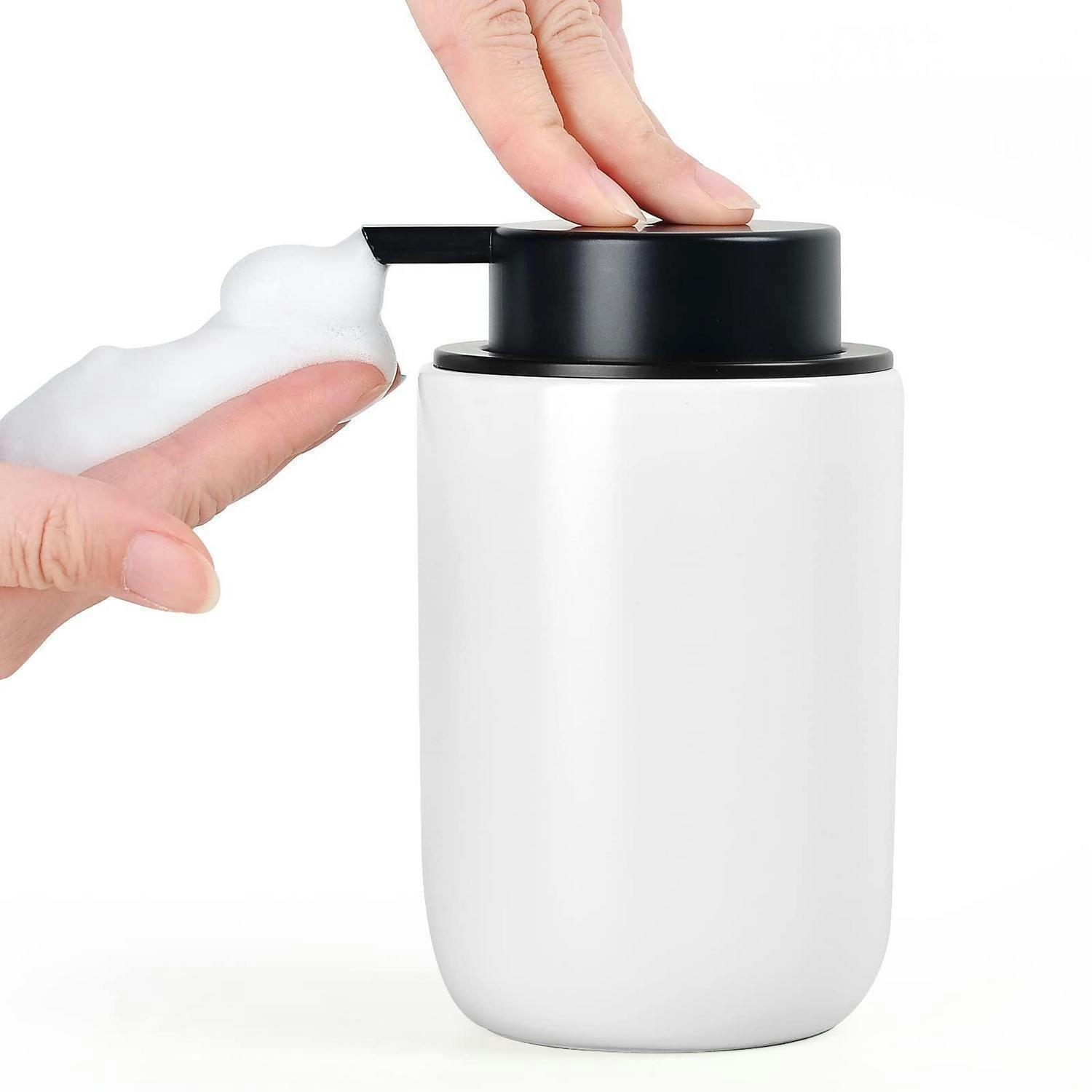 SEIFENSPENDER Keramik Matt Weiß 350 ml - Weiß, Keramik (8/14/8cm)