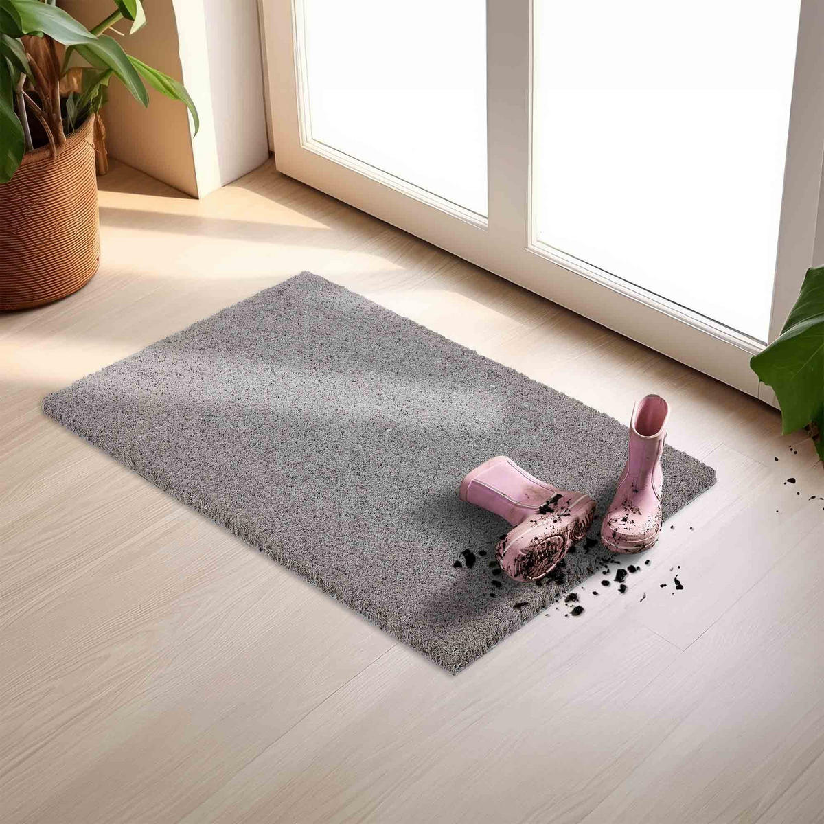 RUTSCHFESTE FUßMATTE KEIRA 2ER SET - Grau, Textil (40/60cm) - Astra
