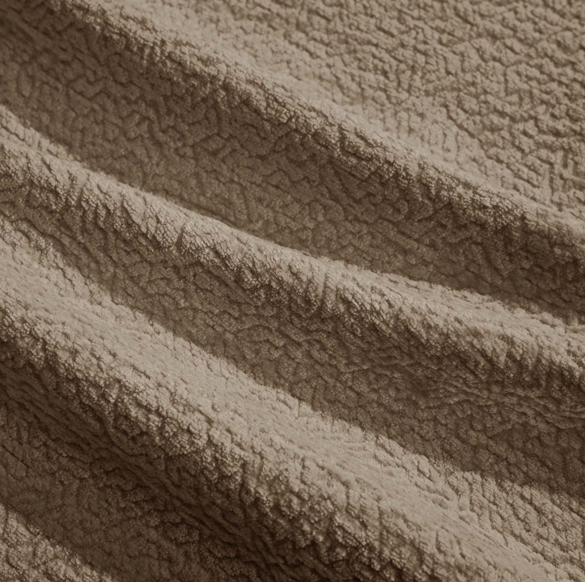 SOFA 330/149/90 cm in Braun aus Chenille mit modularem Aufbau - Braun, Textil (149/90/330cm) - Flora Grace