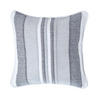 KISSENHÜLLE Morocco Stripe 45/45 cm, 100% Baumwolle - Grau, Textil (45/45cm) - Homescapes