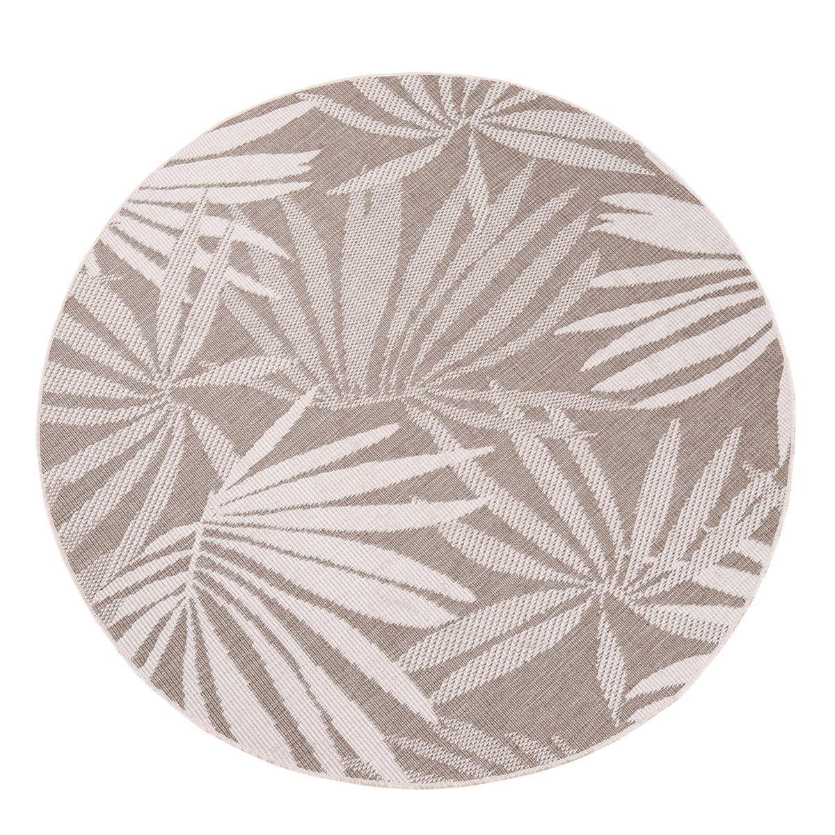 OUTDOOR-TEPPICH DuoRug 5771 Creme 120x120 cm - Beige, Textil (120/120cm) - carpet city