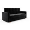 SCHLAFSOFA mit Bettkasten Salamanka, Schwarz - Schwarz, Textil (85/88/215cm) - Meblito