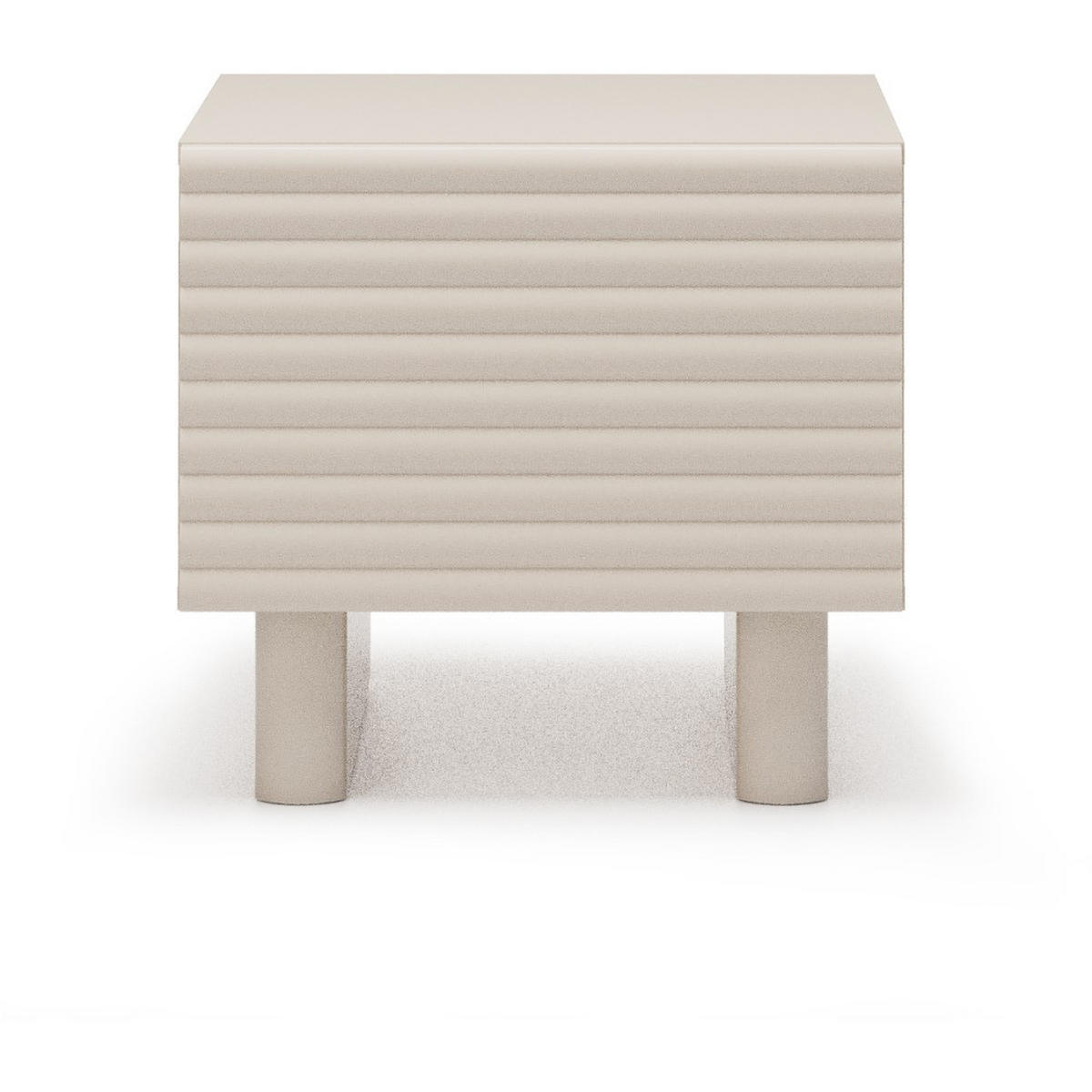 NACHTTISCH Torino mit 1 Tür, 50 cm, Kaschmir - Kaschmir, Holzwerkstoff (50/46/37cm) - Beautysofa