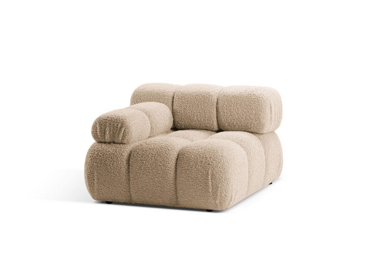 MODUL links Bellis aus Boucle sandfarben - Sandfarben, Textil (94/70/94cm) - Micadoni