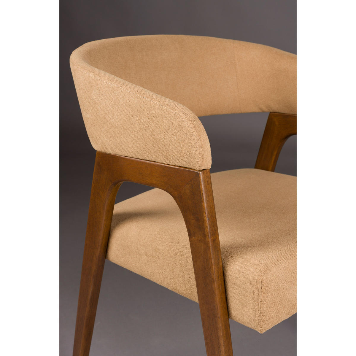 ESSZIMMERSTUHL Adamello Beige - 2 er Set - Beige, Textil (54.5/74/58cm) - Dutchbone