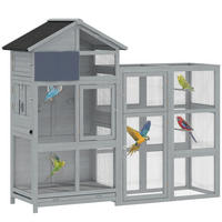 VOLIERE DE-10872 Grau - Grau, Holzwerkstoff (60/164.5/196cm) - ComfortXL