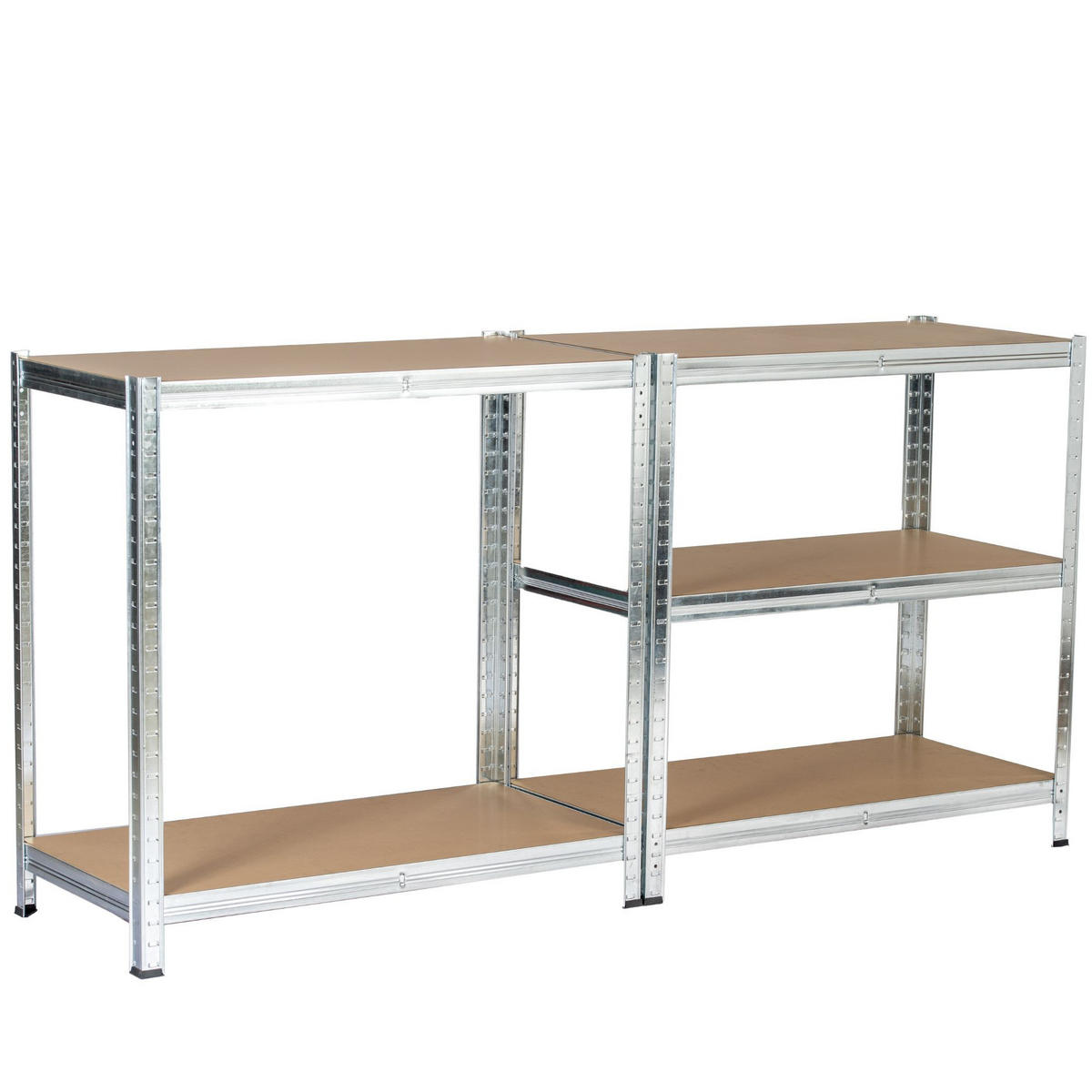 SCHWERLASTREGAL galvanisiertes Silber 90x30x180 cm - Silberfarben, Metall (90/180/30cm) - Akord