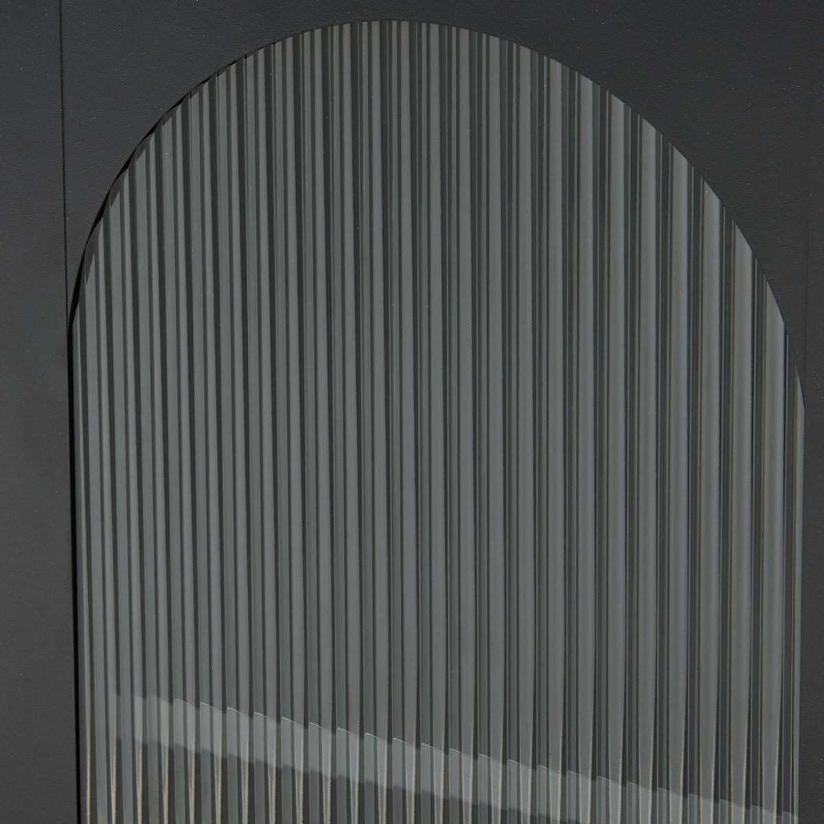 VITRINENSCHRANK Karlskrona - Schwarz, Glas/Metall (42.5/101.5/40cm) - [en.casa]
