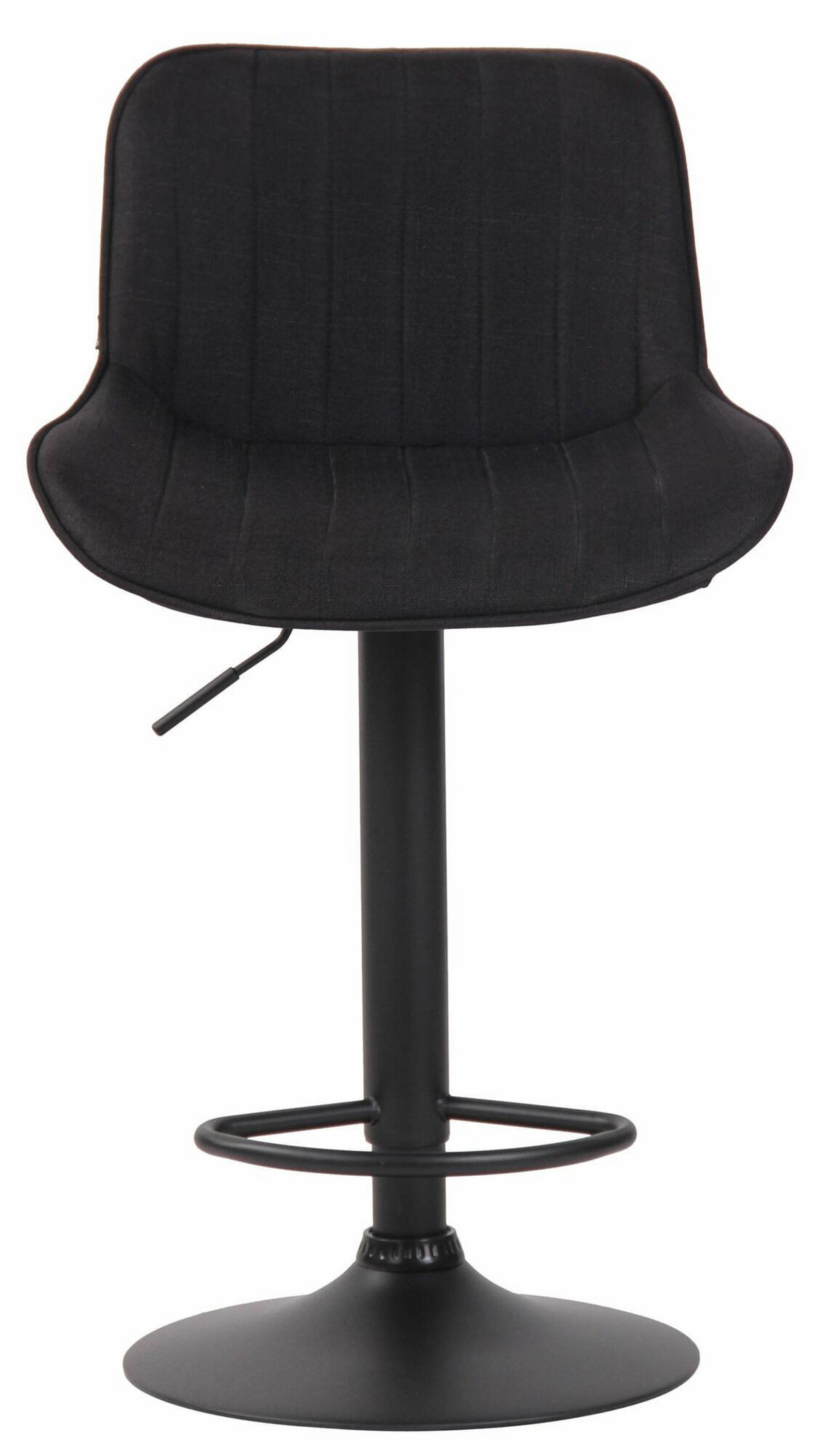 BARHOCKER 2er Set Stoff schwarz - Schwarz, Textil/Metall (50/86/50cm) - CLP