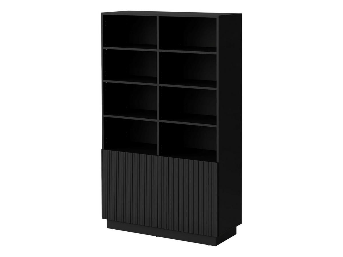 STANDREGAL Liverti 2D - Schwarz, Holzwerkstoff/Kunststoff (100/173/42cm) - MIRJAN24