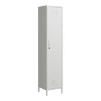 KLEIDERSCHRANK Seinäjoki - Weiß, Metall (38/180/38cm) - [en.casa]