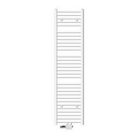 BADHEIZKÖRPER Sahara 400x1800 mm Weiß gerade mit Ventil Universal - Weiß, Metall (40/180/3cm) - LuxeBath