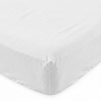 SPANNBETTLAKEN Basic Weiss 105x200x32 cm (Bett 105) - Weiß, Textil (105/200cm) - Happy Friday