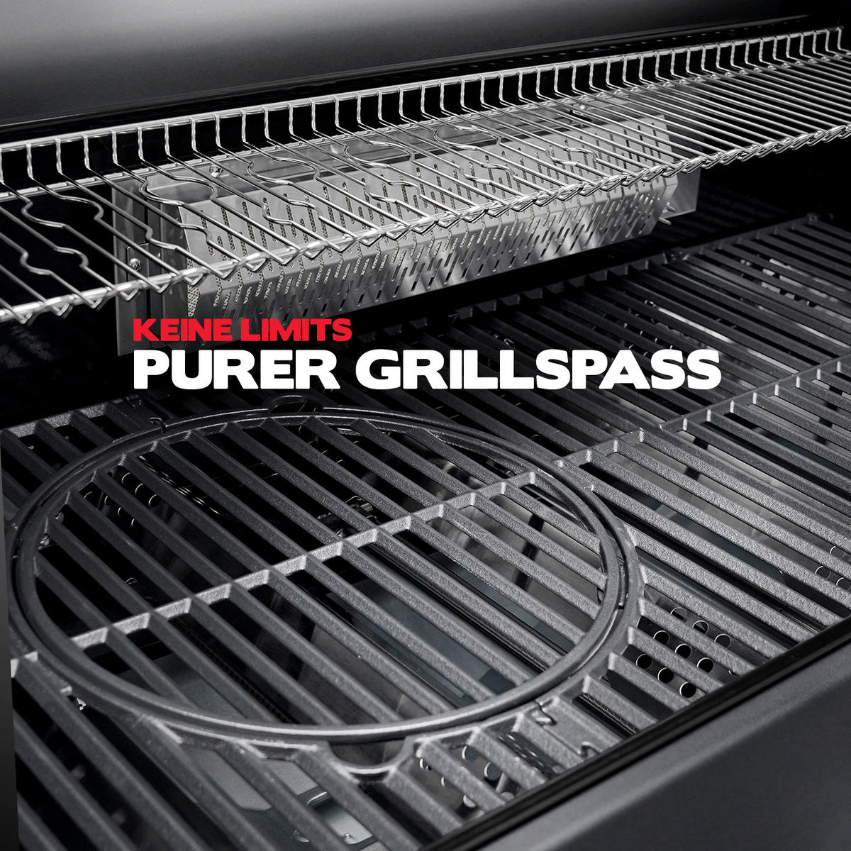 GASGRILL Platinum Yamara Dark 6+2 - Schwarz, Metall (159/117/55cm) - TAINO