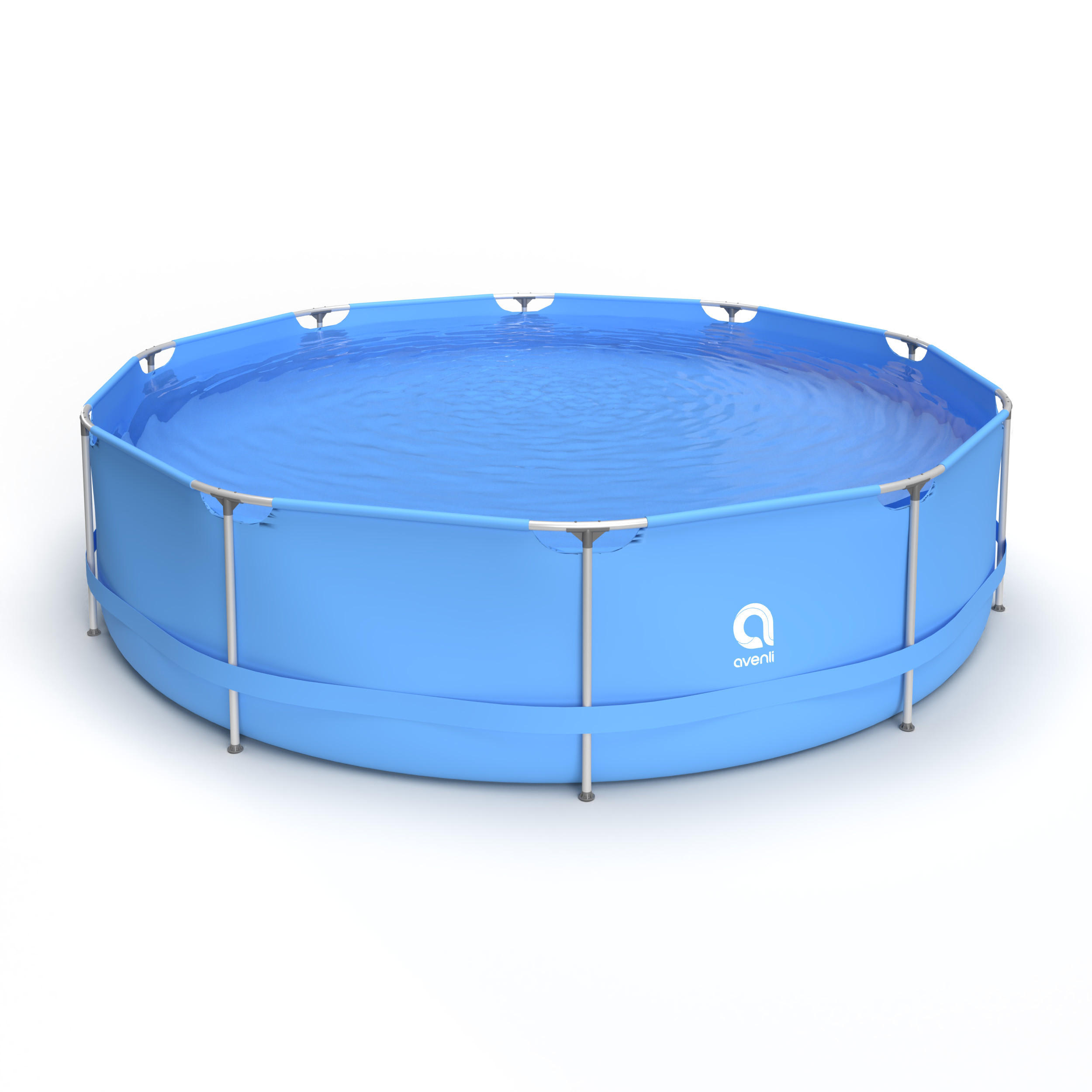 POOL Aufstellpool Ersatzpool Frame Pool rund 366 x 76 cm blau ohne Filterpumpe - Blau, Kunststoff (366/76/366cm) - Avenli