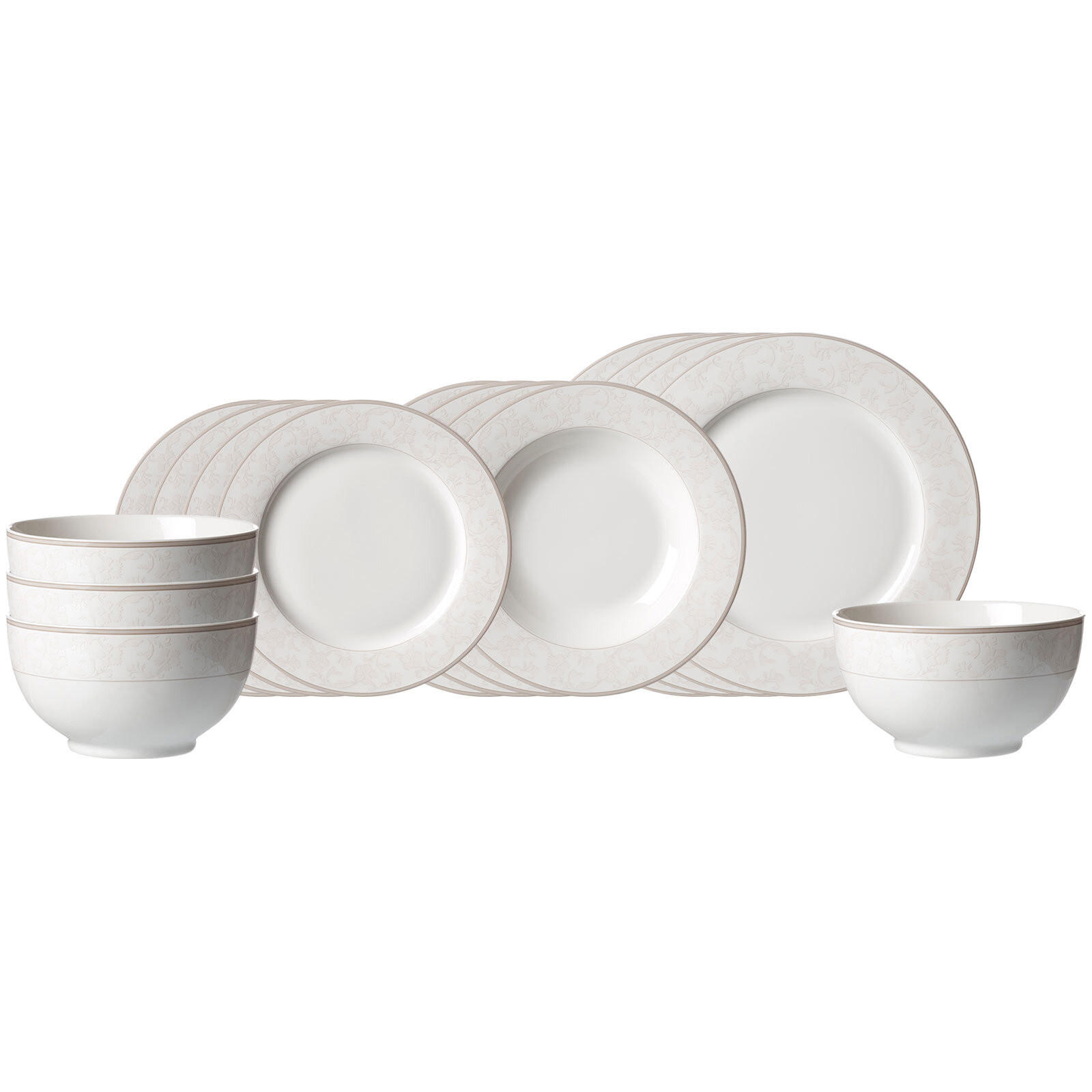 EINSTEIGER-SET Isabella beige 16er Set - Beige, Keramik (1/1/1cm) - Ritzenhoff Breker