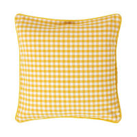 KISSENHÜLLE Vichy-Karo 45/45 cm, 100% Baumwolle - Gelb, Textil (45/45cm) - Homescapes