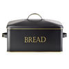 BROTKASTEN Sandy Schwarz 39.5/19.5/18 cm Metall - Schwarz, Metall (19.5/18/39.5cm) - Mondex