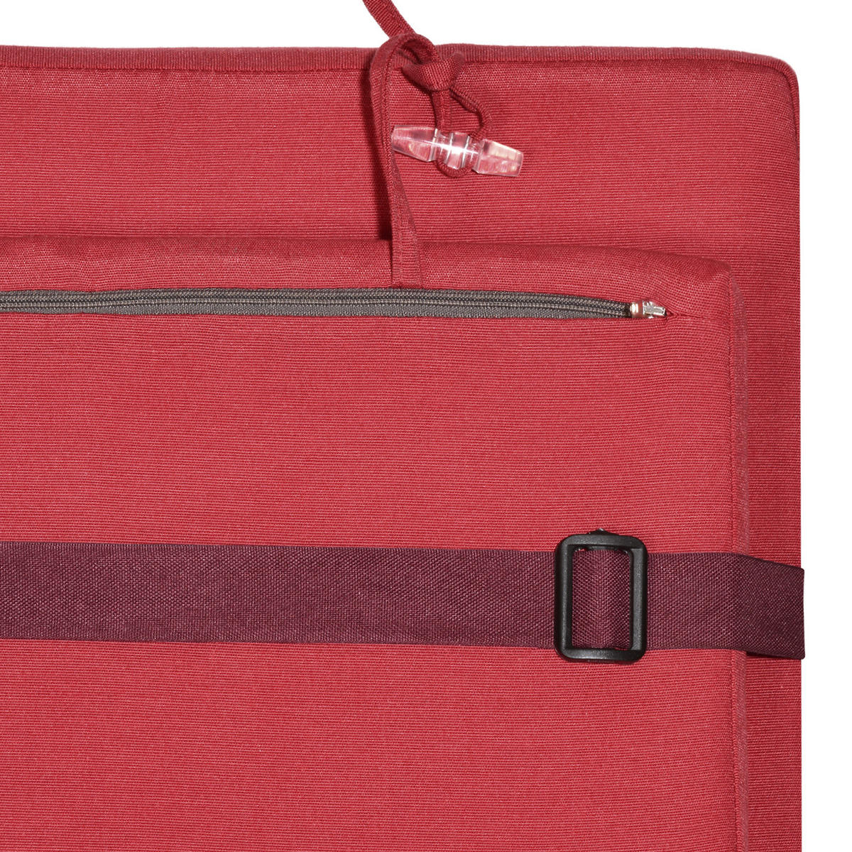 DECKCHAIRAUFLAGE Loftlux DC 175/45/5 cm Rot - Rot, Textil (45/5/175cm) - Beautissu 