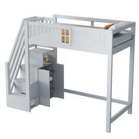 HOCHBETT 90/200 cm grau aus Massivholz mit Sicherheitsumrandung - Grau, Holzwerkstoff (90/200cm) - OKWISH