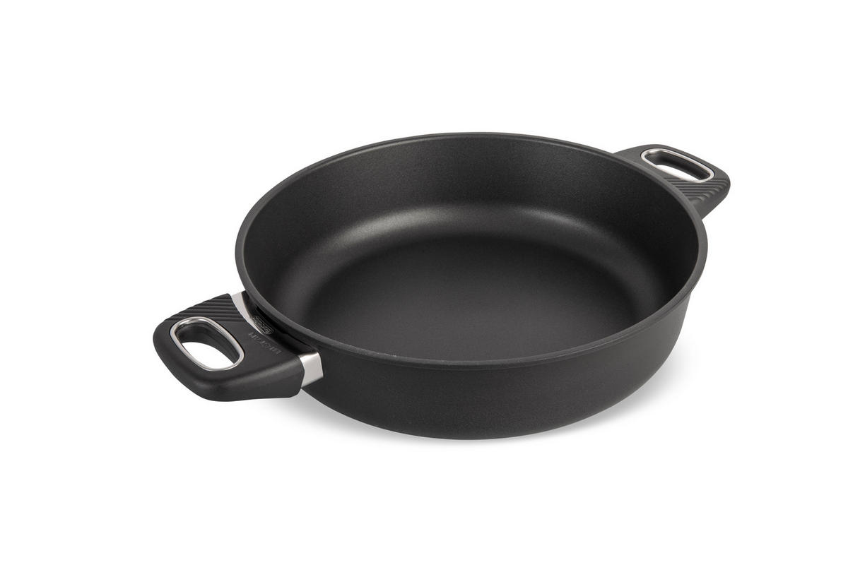 SERVIERPFANNE INDUKTION ⌀26cm - Schwarz, Kunststoff/Metall (26cm) - Gastrolux