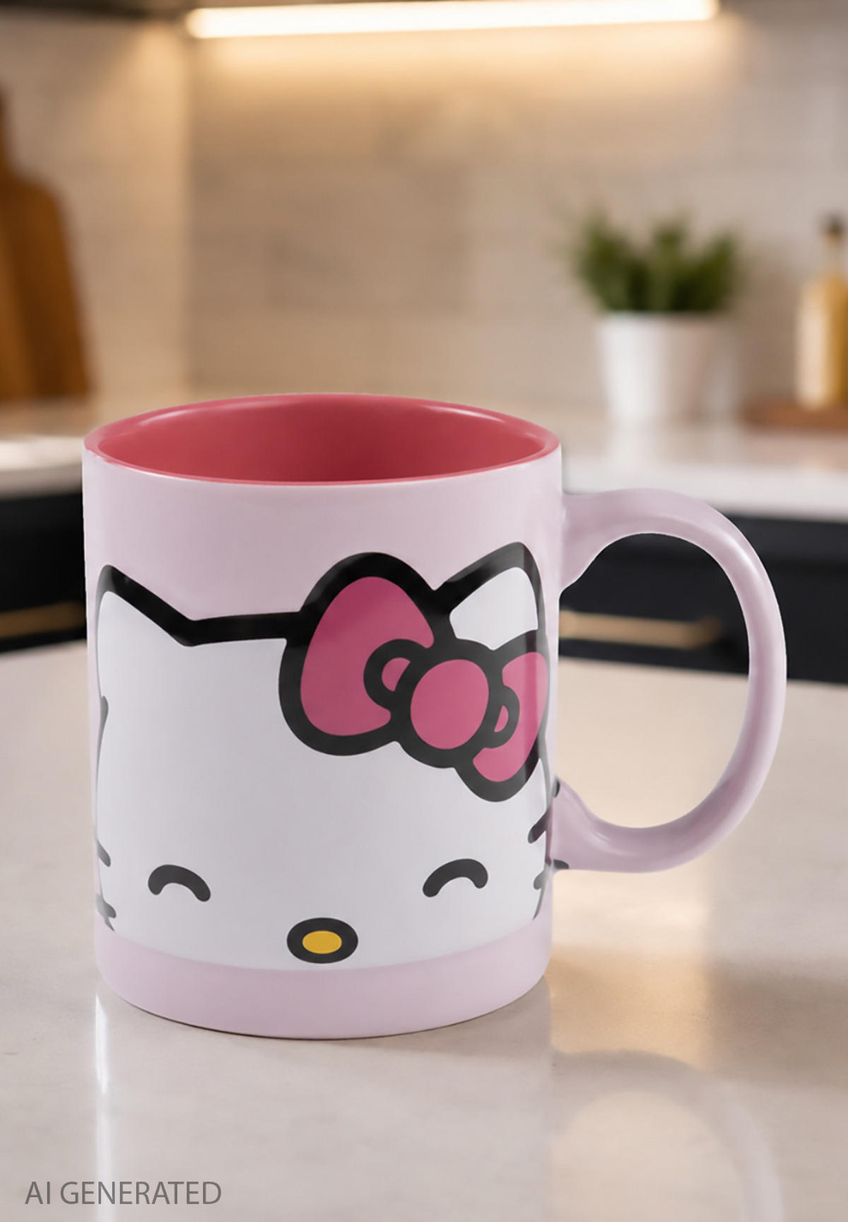 KAFFEEBECHER Hello Kitty 3D Rosa 320 ml - Multicolor, Keramik (0.32L) - Hello Kitty