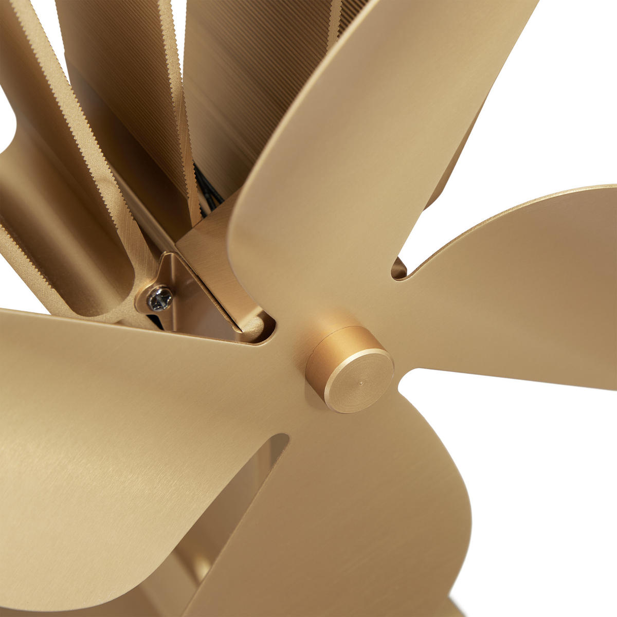 OFENVENTILATOR - Hellbraun, Metall (19/26/12cm) - Relaxdays