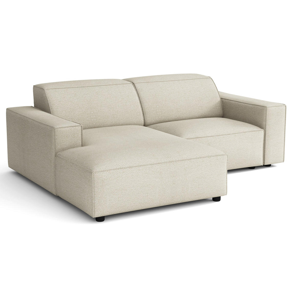 ROHOVÁ POHOVKA Sellmo 210 cm - černá/krémová, textil/plast (210/166cm) - Selsey