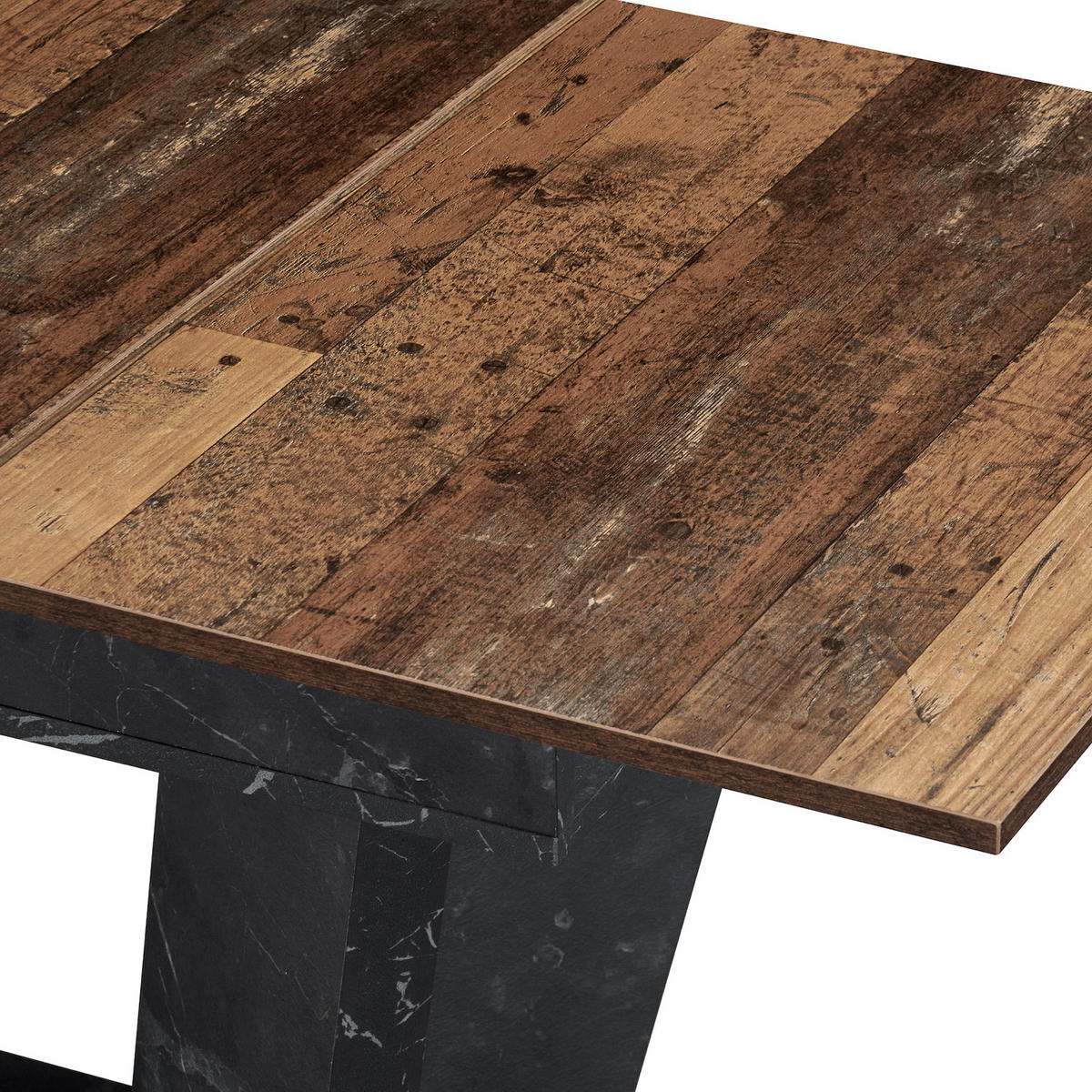 ESSTISCH WILLEM 120-160/80/76 cm - Anthrazit/Sonoma Eiche, Holzwerkstoff (80/120/76cm) - B&D Home