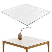 TISCHPLATTE 60x60 cm Farbe Weiß, glatt - Weiß, Glas (60/60/0.4cm) - TULUP