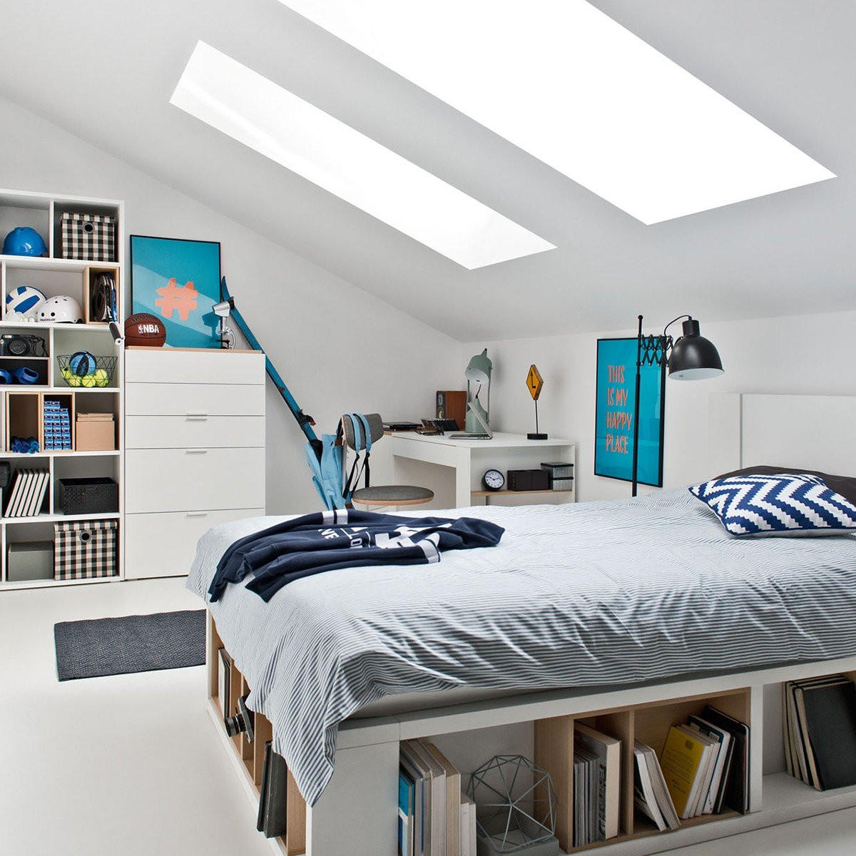 KOMMODE 5 Schubladen weiß - 4YOU - 75/42/126,5 cm - Weiß, Holzwerkstoff (42/126.5/75cm) - Calicosy