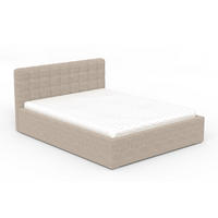 POLSTERBETT LUMA 180/200 in Cord Beige - Beige, Holzwerkstoff/Textil (180/200cm) - Deine Möbel 24