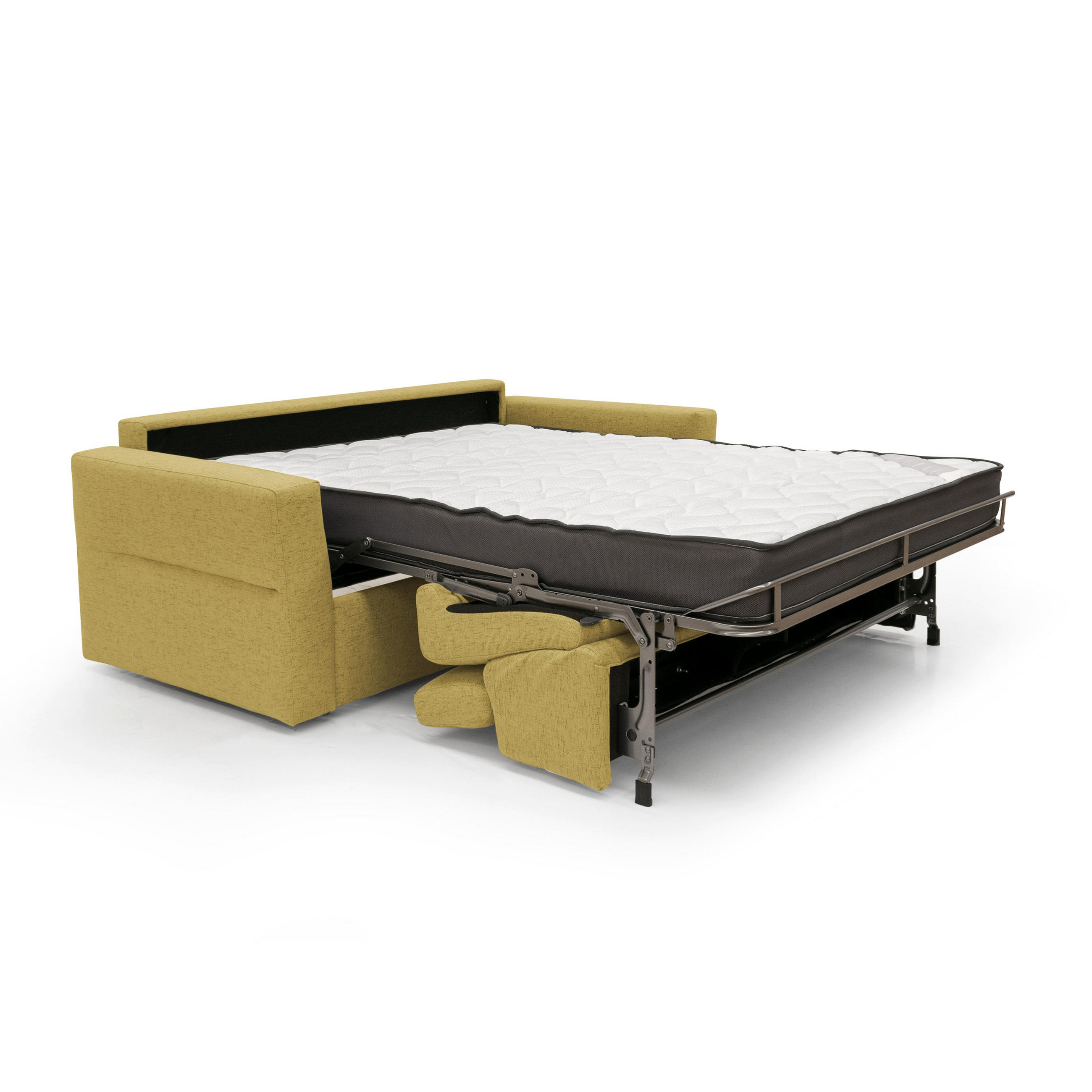 SCHLAFSOFA Avalon - Gelb, Textil (200/100/95cm) - Divani.store