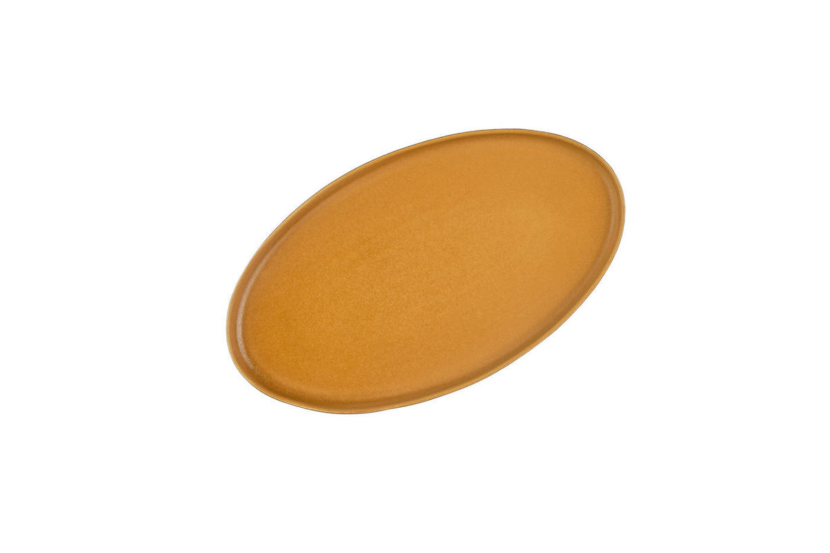 SERVIERPLATTEN Scandi - 3er-Set - Ocre - Gelb, Keramik (1/1/1cm) - Björn