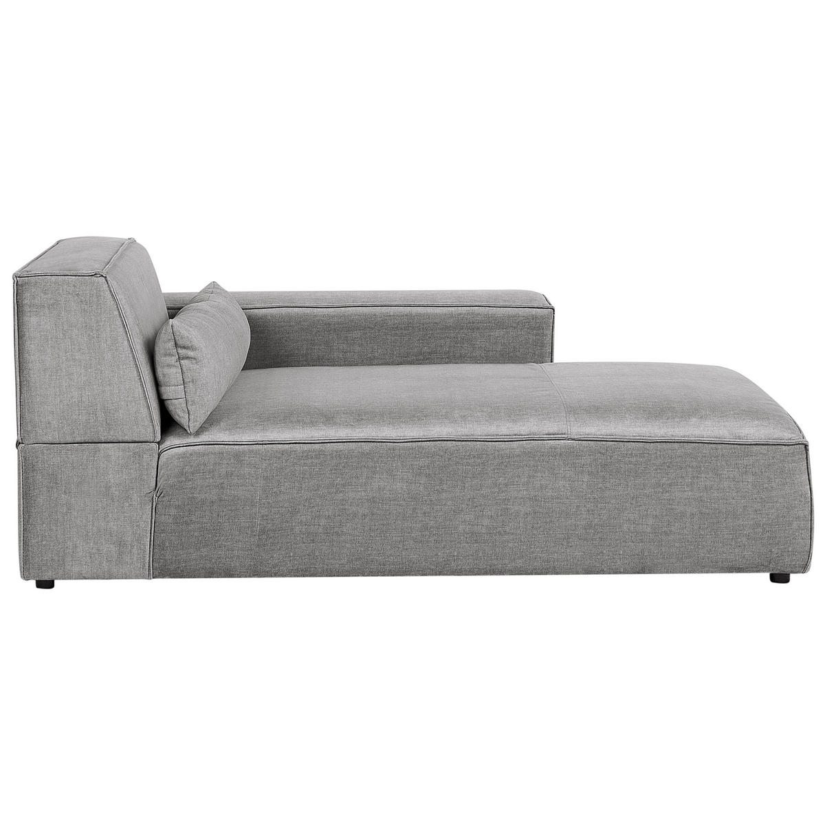 ROHOVÁ POHOVKA modul 3-místná levostranná Šedá Látka Hellnar - šedá, textil (262/176cm) - Beliani