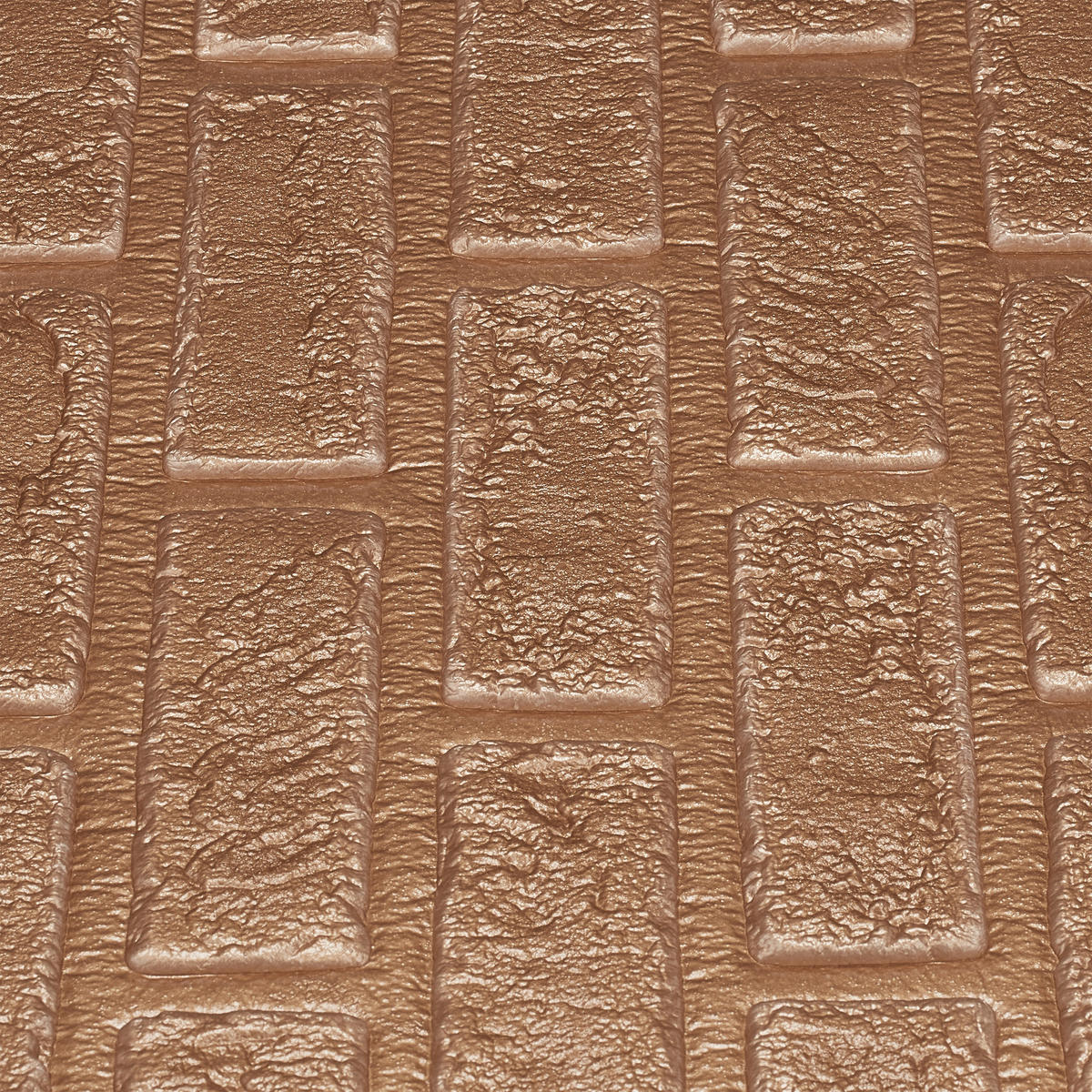 10XSTĚNOVÉ panely - měděná, textil/plast (0.5/70/70cm) - Relaxdays