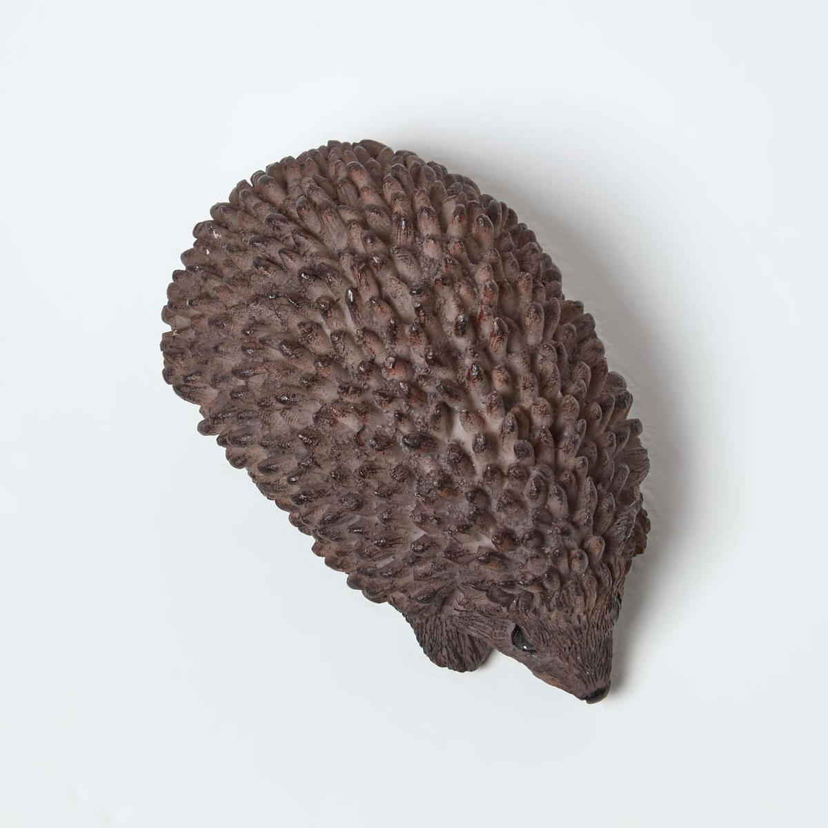 GARTENFIGUR IGEL mit Schlüsselversteck - Braun, Kunststoff (6/6.9/11cm) - Homescapes