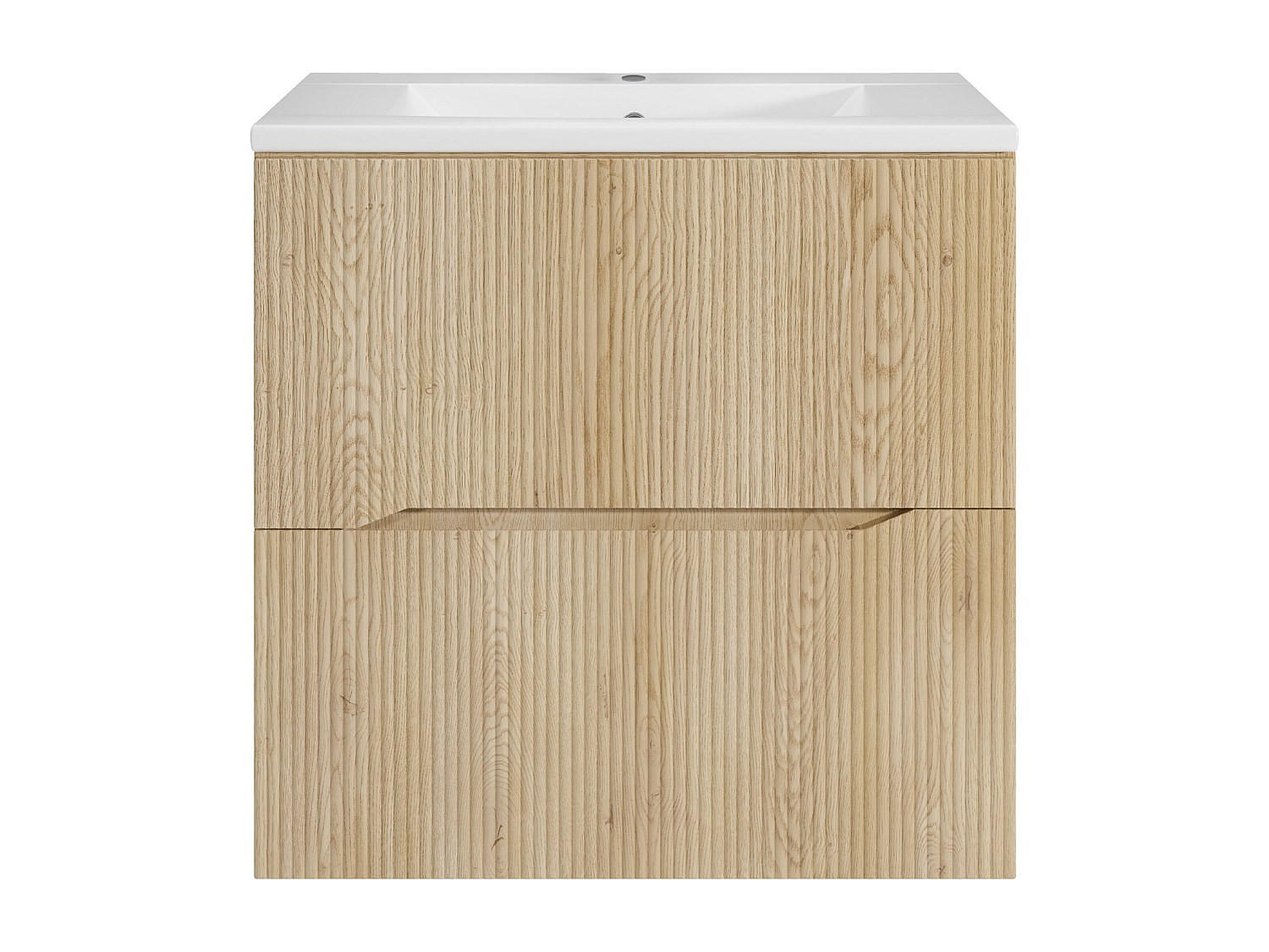 EINZELWASCHTISCH - 60 cm x 46 cm - Holz, Platte - Naturfarben Hell - ORISO - Naturfarben, Holz (60/57/46cm) - Vente-Unique