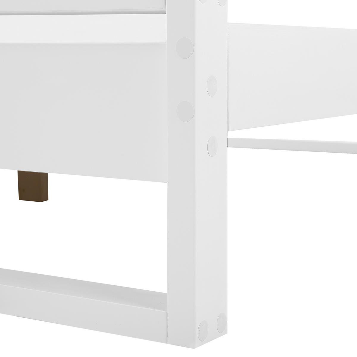 HOLZBETT 180/200cm Weiß Giulia - Weiß, Holz (180/200cm) - Beliani