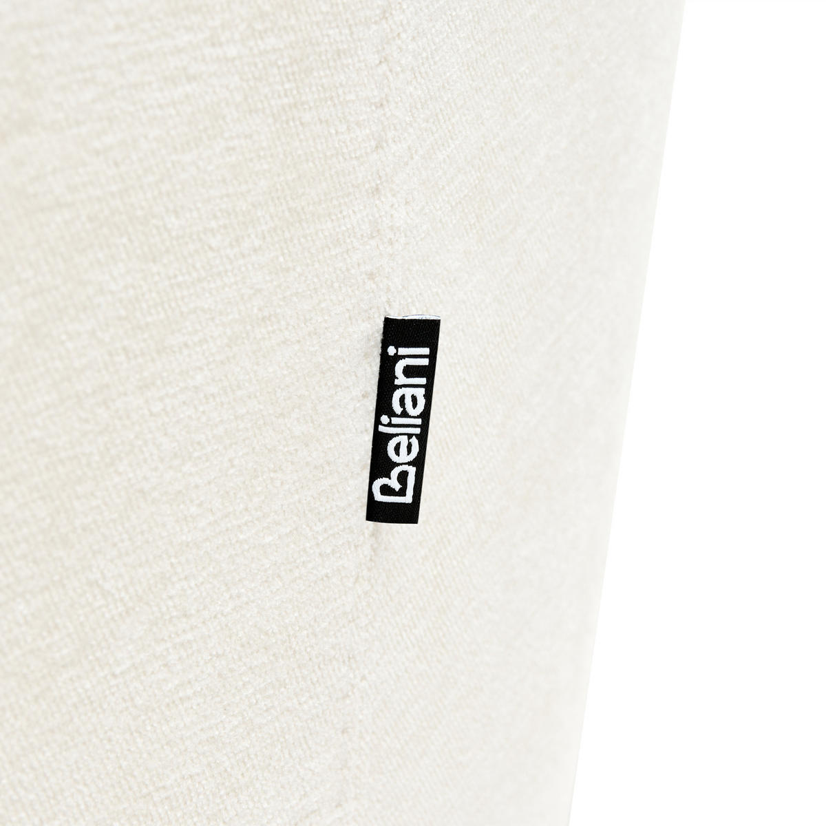2-SITZER-SOFA Chenillegewebe Weiß Eiby - Weiß, Textil (130/80/90cm) - Beliani