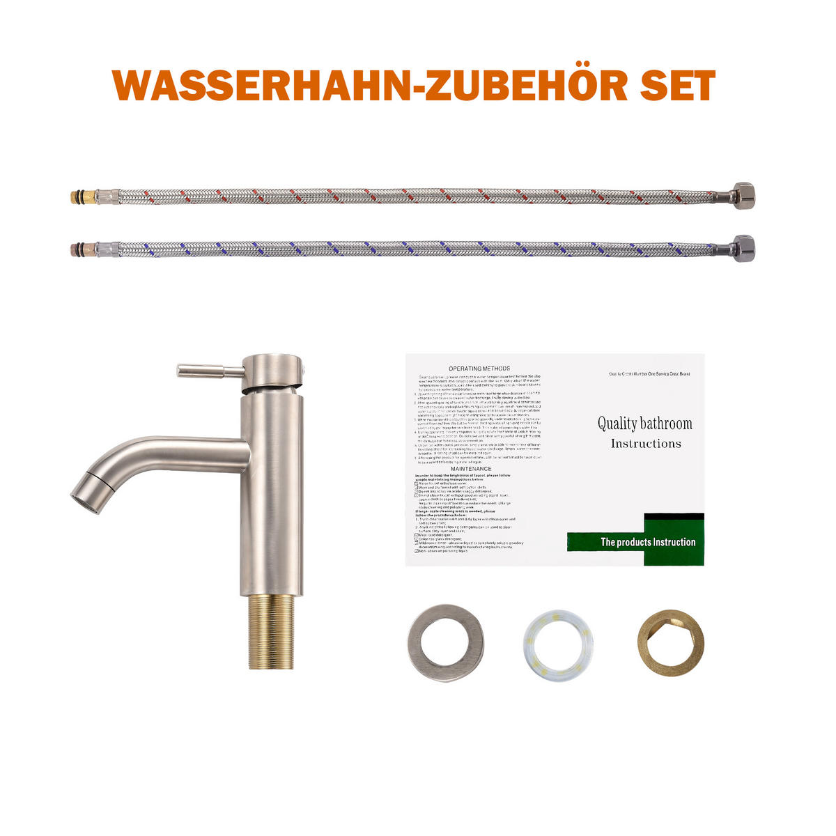 WASCHBECKENARMATUR Chrom Einhebel Warm-Kalt Mischhahn - Silberfarben, Metall (21/7.5/26.5cm) - SHOPENTRA