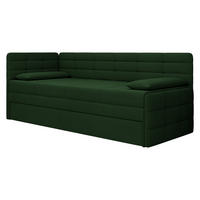 JUGENDBETT Sand - Schwarz/Grün, Holz/Kunststoff (162/189cm) - MIRJAN24