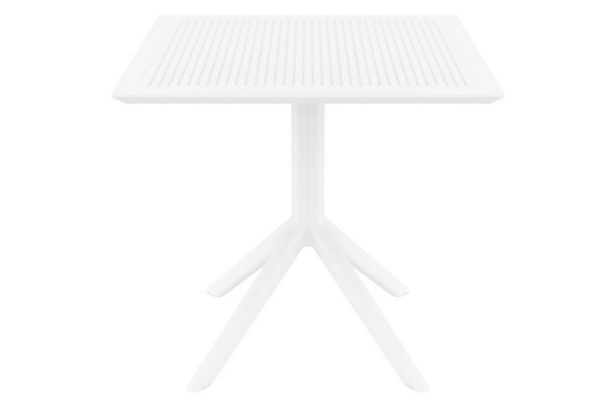 GARTENTISCH Sylt 80 cm weiß - Weiß, Kunststoff (74/80/80cm) - TPFGarden