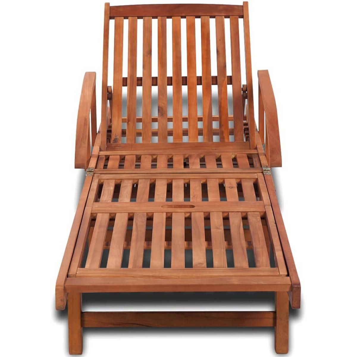 SONNENLIEGE Massivholz Akazie - Braun, Holz (68/83/200cm) - furnicato
