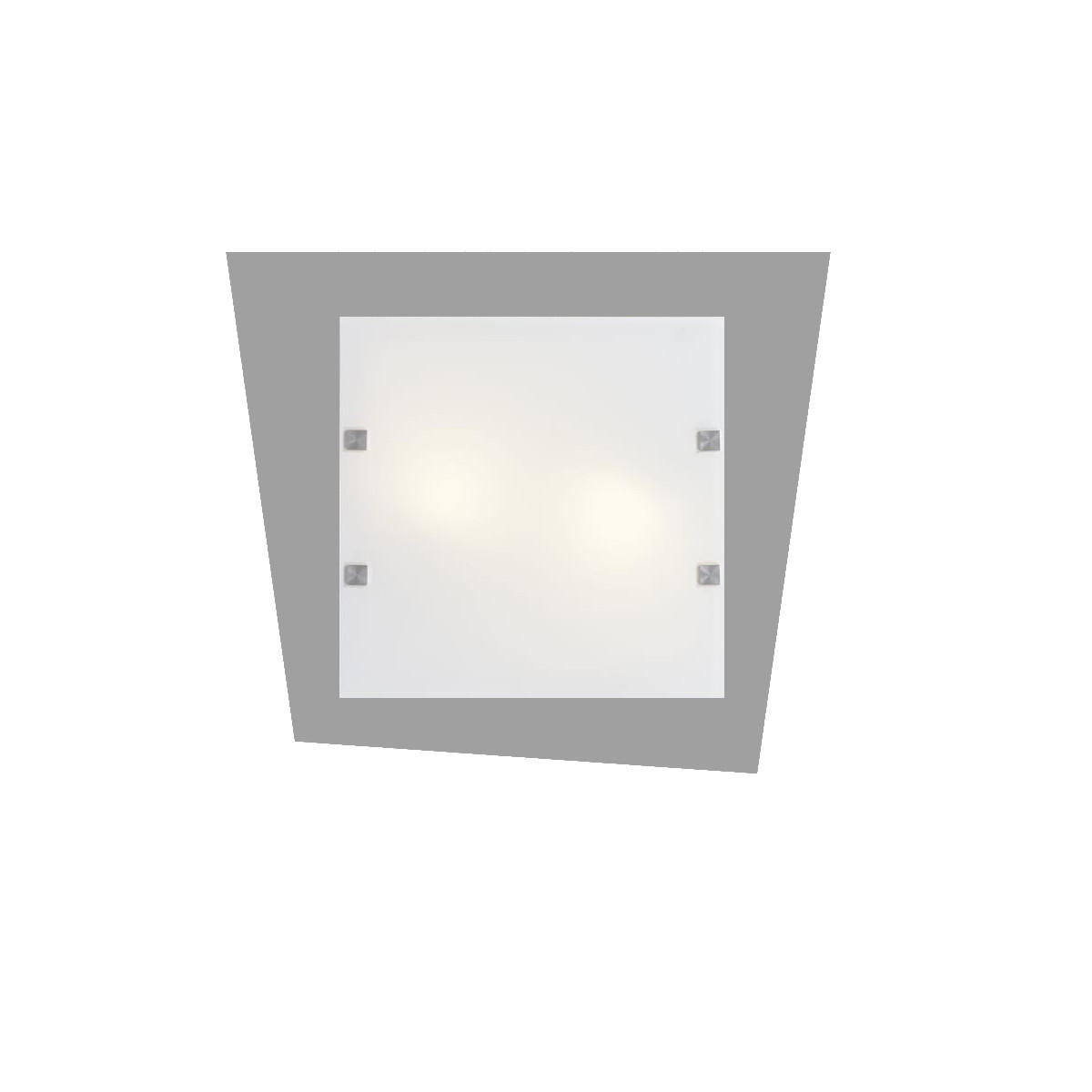 LED-DECKENLEUCHTE - Grau, Metall (6/55/50cm) - Lumicom
