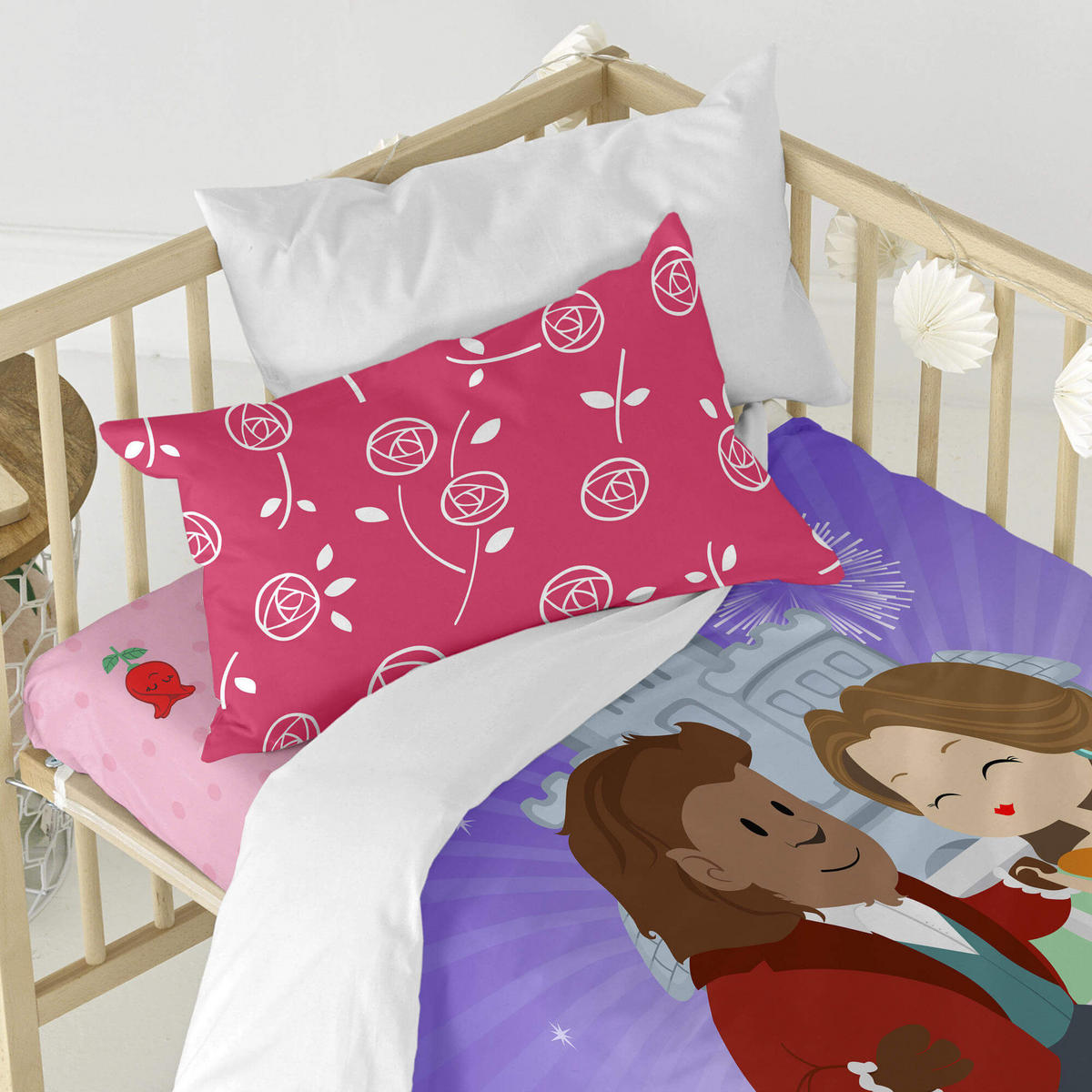 BETTBEZUG 2er-set teiliges magic rose 100x120 cm (kinderbett) mehrfarbig - Multicolor, Textil (100/120cm) - Happy Friday