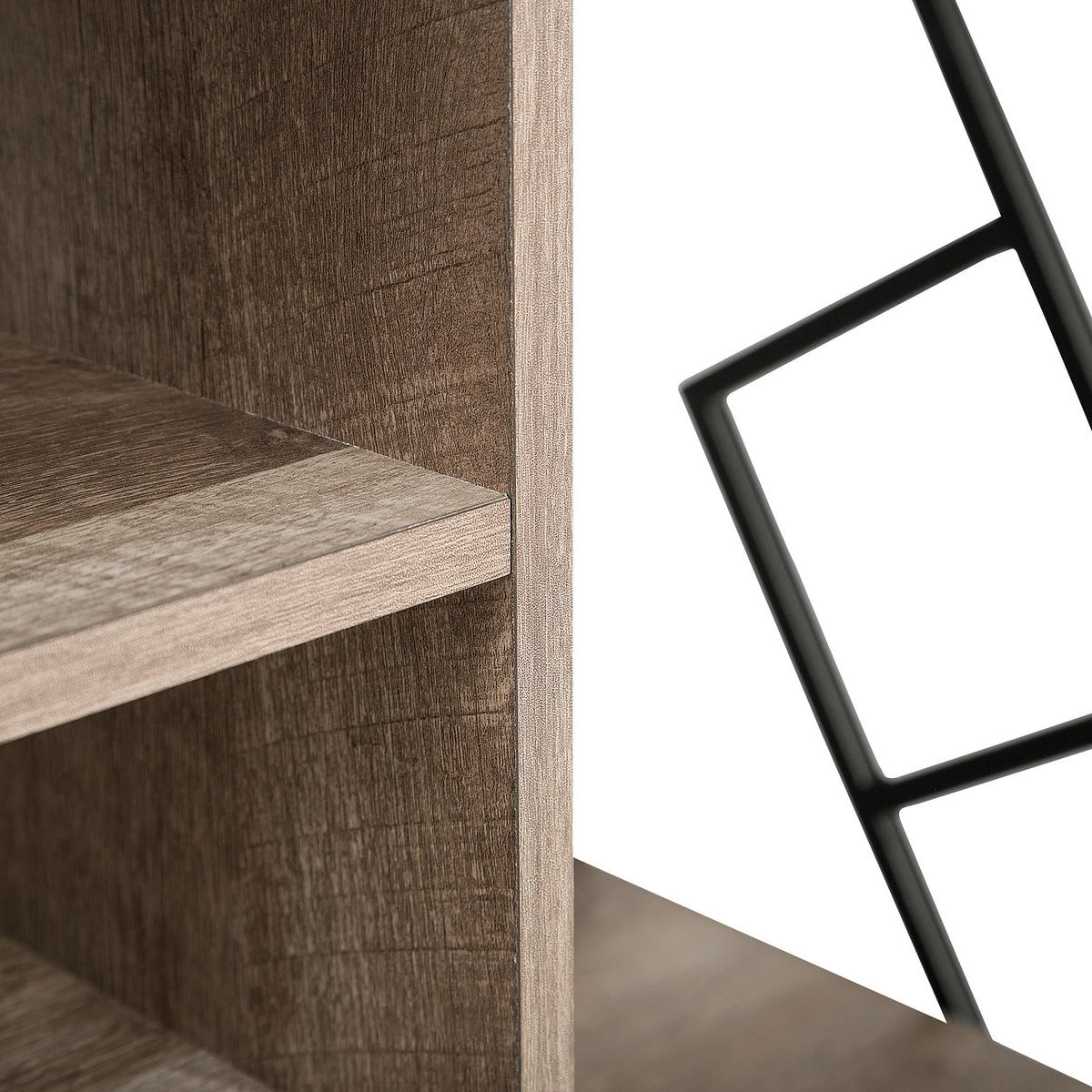 TV-MÖBEL Dunkelbraun, Schwarz FORRES 40/140/60 cm - Dunkelbraun, Holzwerkstoff (140/60/40cm) - Beliani