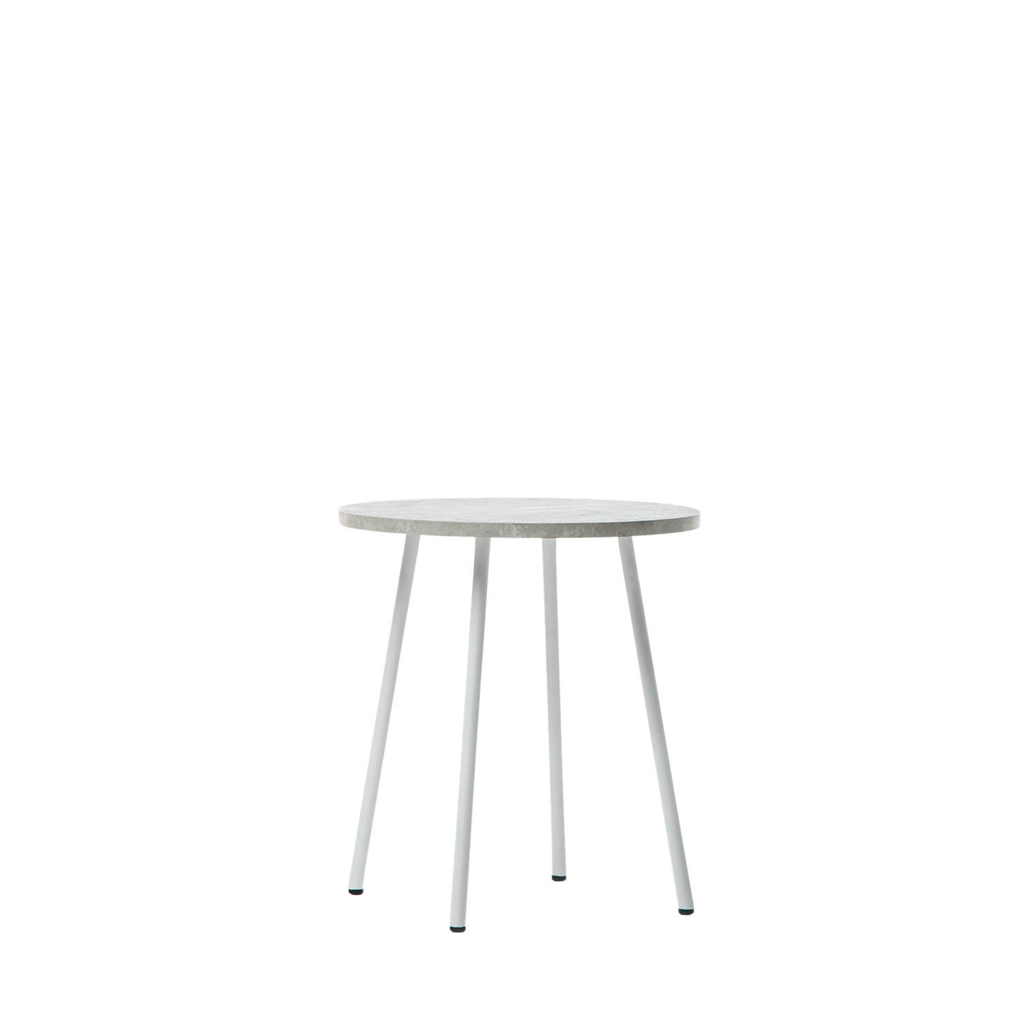 Klast Home Beistelltisch Weiß 45x50x45 cm