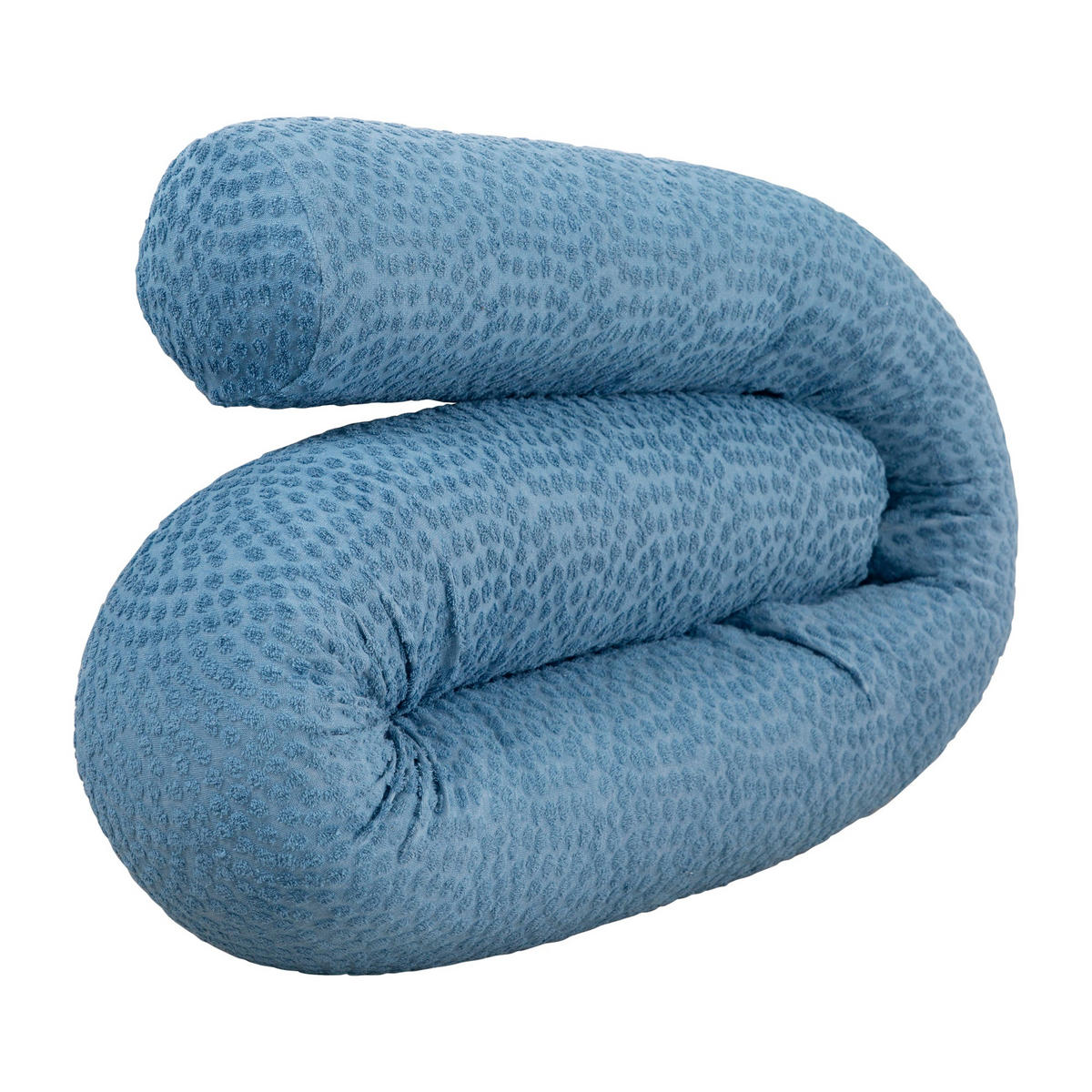 BETTSCHLANGE Seashells indigo - Blau, Textil (170/12cm) - Roba