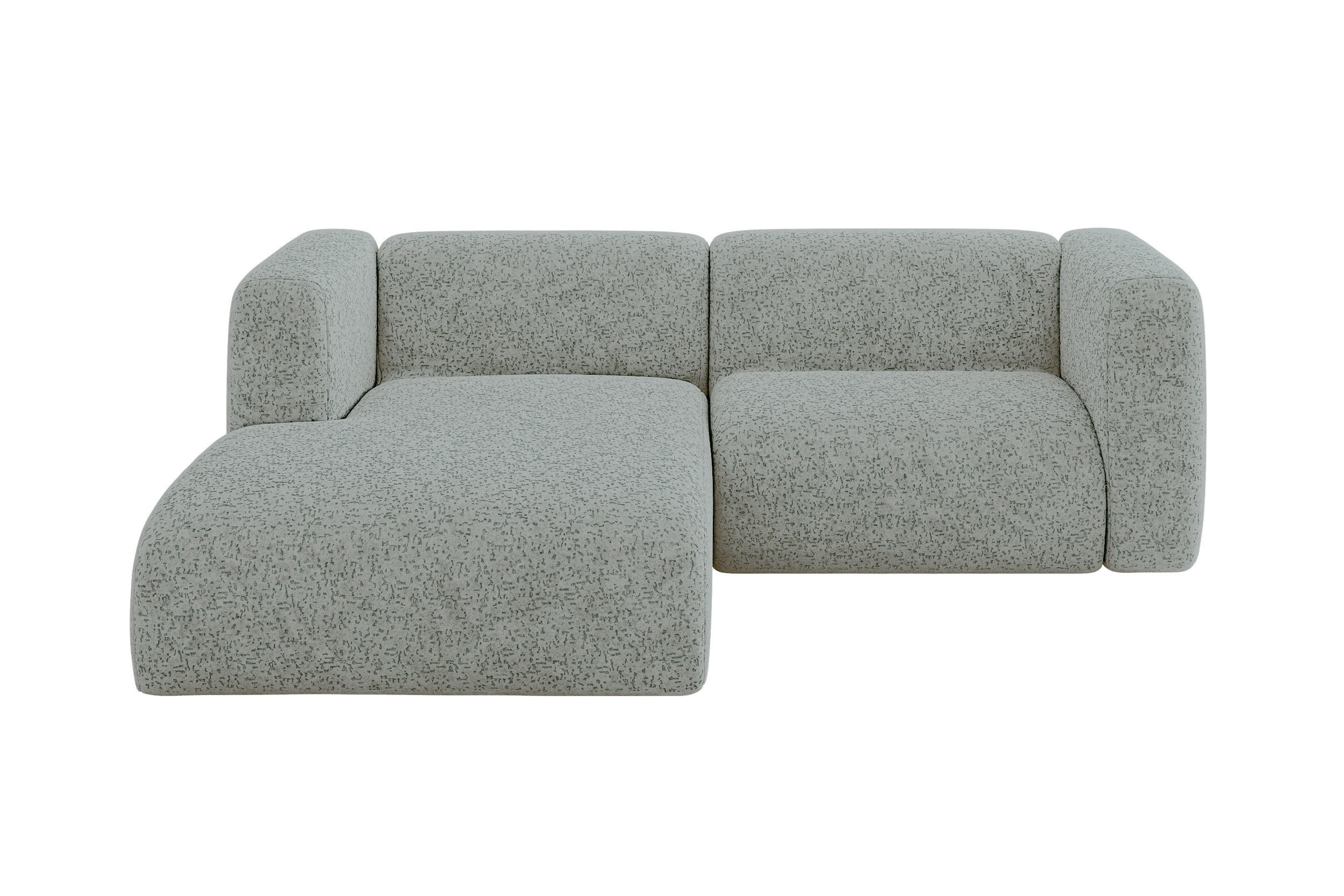 ALTDECOR ROHOVÁ SEDAČKA S LEVOU OTOMANOU MIRA-L1 227x179x89 Zelená Velur